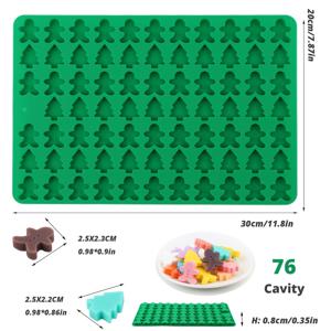 TEMU 1개 축제용 실리콘 베이킹 몰드 - BPA 프리 크리스마스 & 모양, 나무, , 별 등 초콜릿, 캔디, 쿠키, 푸딩, 젤리 & 개 간식용 - 창의적인 베이킹을 위한 컬러풀 미니 몰드, 베이킹 액세서리