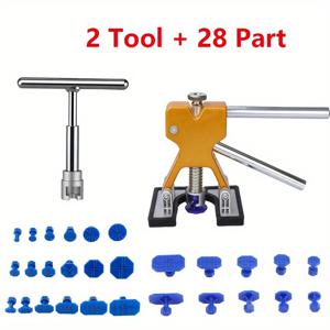 TEMU 30개 무도료 덴트 수리 키트, 2종 덴트 풀러 포함, 자동차 작은 덴트 제거용