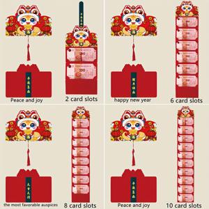 TEMU 2025년 뱀의 해 4개 세트 접이식 빨간 봉투 - 화려하고 축제적인 중국 새해 돈 봉투, 독특한 디자인으로 결혼식, 생일, 크리스마스 등에 완벽, 뱀 선물