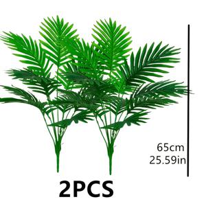 TEMU 2개 팩 정품 인조 야자수, 25.59인치 - 실물 같은 인공 녹지, 집과 사무실 장식에 완벽, 결혼식, 크리스마스, 부활절, 하누카, 성 패트릭의 날에 적합 - 실내/외부 사용 가능, 컨테이너 미포함