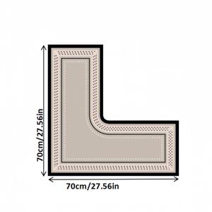TEMU 1개, L자형 바닥 매트, 규조토 바닥 매트, 업그레이드 두껍게 된 버전, 주방 바닥 매트, 흡수성 바닥 매트, 문 바닥 매트, 가정용 바닥 매트, 미끄럼 방지, 흡유, 방오, 세척 가능