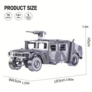TEMU DIY 금속 조립 장난감 자동차 모델 3D 입체 게임 퍼즐 창의적인 장난감 차량 탱크 모델 공예 홈 데스크탑 장식 크리스마스 할로윈 선물 퍼즐 장난감