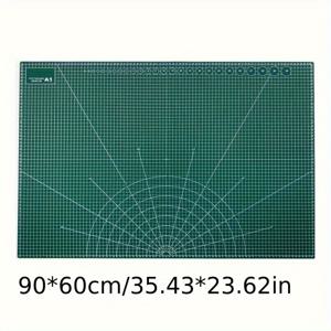 TEMU 다양한 크기의 녹색 커팅 매트 - A1/A2/A3/A4, 방수 PVC, 눈 보호, 디자인, 조각 및 조각용 소프트 데스크탑 보호 패드, 정밀 측정 및 그리드 패턴 포함