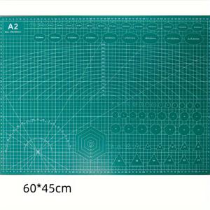 TEMU PVC 커팅 매트 세트 (A1/A2/A3/A4) - 눈 보호 녹색, 방수 모델링 및 공예용 데스크 프로텍터