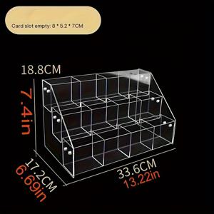 TEMU 스타일 아크릴 카드 디스플레이 스탠드 - 수집 카드, 홈 데코 및 선물에 완벽함