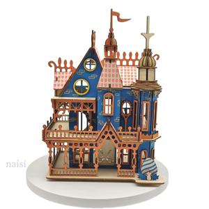 TEMU DIY 3D 나무 퍼즐 키트 - 창의적인 홈 데코 모델, 쉬운 조립, 도구 필요 없음 - 크리스마스와 할로윈에 성인 및 친구들을 위한 완벽한 선물