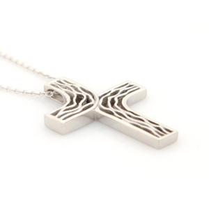 [더수미] Cross with wave Pendant