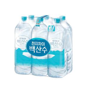 농심 백산수 2L x 24병 생수 (유/무라벨 랜덤발송)