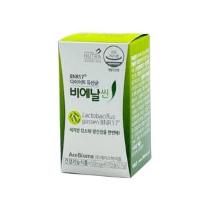 비엔알17 다이어트 유산균 비엔날씬 450mg x 60캡슐 비엔나17유산균