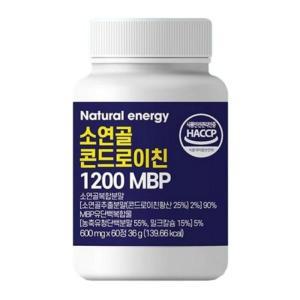 내추럴에너지 소연골 콘드로이친 1200 MBP 600mg x 60정