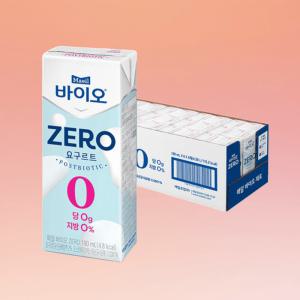 매일 바이오 ZERO 요구르트 포스트바이오틱스 첨가 저당 요구르트 190ml 24개