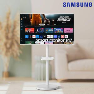 삼성전자 M7 43인치 화이트 스마트모니터 + 삼탠바이미 무빙스탠드 패키지 UHD 4K IPTV OTT 게이밍허브 24년 신형모델