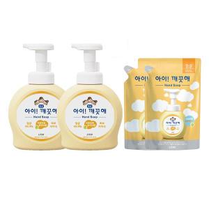 아이깨끗해 핸드워시 용기, 순, 490ml, 2개 + 리필, 순, 450ml, 2개