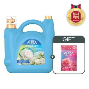 [엘지생활건강]아우라 생화캡슐 5.5L 대용량섬유유연제 프레시릴리+증정 생화캡슐리필680ml