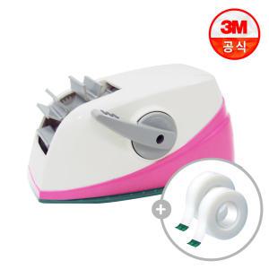 3M 스카치 원터치 테이프 디스펜서(핑크) + 매직 테이프 리필(12mm x 11m) 2롤