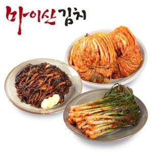 마이산김치 3종3호 포기김치3kg/파김치1kg/고들빼기1kg