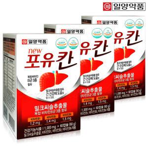 일양약품 간건강 밀크씨슬 포유칸 1000mg 180캡슐 (6개월분) 간에 좋은 밀크시슬 실리마린