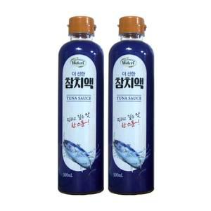 웰크리 맛더한 더 진한 참치액 500ml 2개