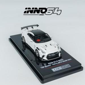 TOP SECRET 도쿄 오토 살롱 합금 자동차 모델, INNO 1:64 화이트 GTR R35, 2021
