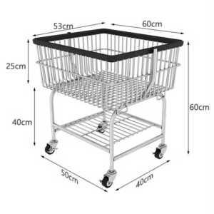 빨래카트 런드리 카트 빨래 바구니 이동식 세탁 트롤리
