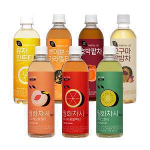 [임박 특가] 일화차시 제로 5종 500mL x 24펫 (키위그린티, 허니자몽블랙티, 유자민트