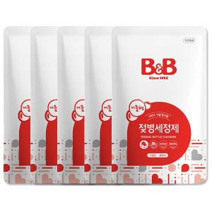 비앤비 젖병세정제 거품형 리필 400ml x 5개 아기 유아 용기 액상형