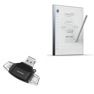 BoxWave Remarkable 2와 호환되는 스마트 가젯 - AllReader SD 카드 리더기 microSD 컴팩트 USB 제트 블랙