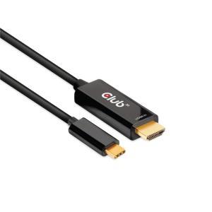 Club 3D CAC1334 HDMI 2.0 to USB 타입 C 4K60Hz MM 액티브 케이블 1.8m6ft