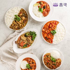 태국카레 3분요리 6종세트 푸팟퐁 그린 레드 버터치킨 카오팟