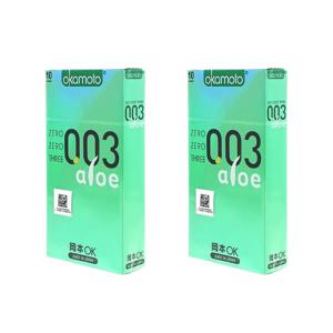 오카모토 콘돔 003 알로에 10p, 2개