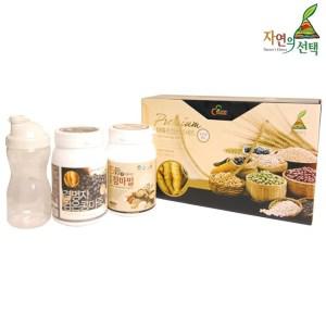 [자연의선택][10+1] 마죽 종합선물세트 2호 1.2kg(검은콩마죽600g/15곡참마밀600g/쉐이크컵)