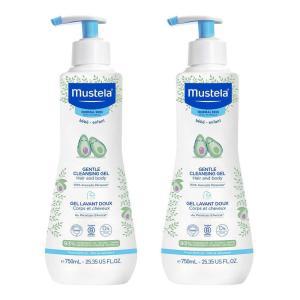 Mustela 무스텔라 베이비 젠틀 클렌징 젤 베이비 헤어 & 바디워시 티어-프리 포뮬러 750ml