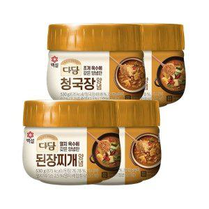 [기타]다담 된장찌개 양념 530g x2개+청국장 양념 530g x2개