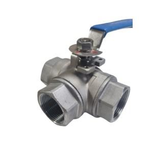 스텐304 삼방밸브40A 타입L 타입T 3-way valve
