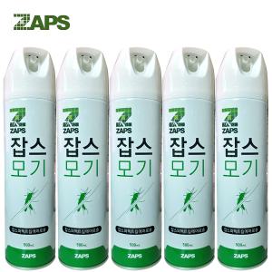 잡스 모기에어졸 뿌리는 모기약 수성 잡스퍼펙트킬에어로솔 500mL x 5개