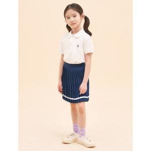 [BEANPOLE KIDS] 여아 밴딩 플리츠 스커트(속바지 부착형)  네이비 BI3327G01R