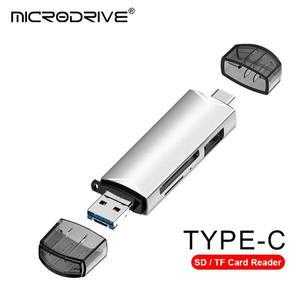 OTG 타입 C SD TF 카드 리더 USB 30 마이크로 플래시 드라이브 어댑터 고속 전송 다기능 6 in 1