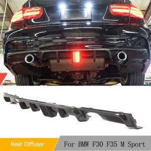 BMW 3시리즈 F30 F35 M 스포츠 후방 디퓨저 립 LED 조명 12-18