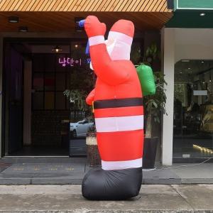 산타 에어벌룬 대형 야외전시 250cm 빨간모자 LED