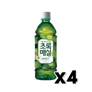 초록매실 마일드 저칼로리 페트음료 500ml x 4개