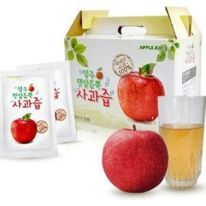 영주햇살듬뿍 사과즙 100ml 50팩 즙 사과즙 포도즙 과일즙 사과