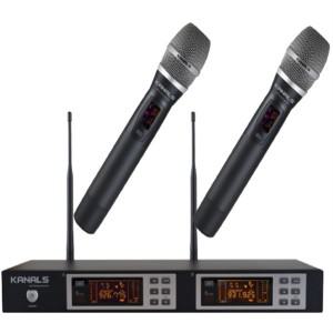 카날스 BK-2001A 2CH 고급 무선마이크 시스템 / 핸드마이크 BK-90 2EA