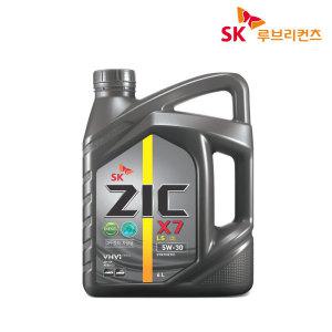 ZIC 엔진오일 X7 LS 디젤 엔진오일 디젤 승용 차량 엔진 ACEA C3 API SN 등급 5W-30 6L