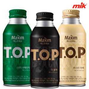 [10%중복쿠폰]맥심 티오피 380ml x 24캔(6팩x4)/블랙/마스타라떼/스위트아메리카노/캔커피/캔음료/커피