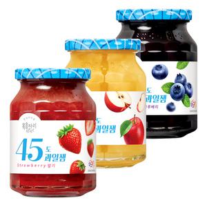 복음자리 45도 과일잼 350g x 3개 (딸기 사과 블루베리)