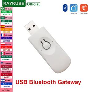 Tuya APP 용 RAYKUBE B4 USB 블루투스 게이트웨이 스마트 도어 잠금 Wifi 허브 블루투스 스마트 무선 어댑터 원격 제어