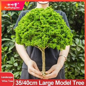 35/40cm 절묘한 모델 와이어 트리 시뮬레이션 트리 1/18 미니어처 모델 트리 기차 철도 레이아웃 조경 정원 장식
