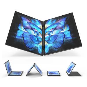 14 인치 + 14 인치 터치 듀얼 스크린 노트북 인텔 N100 프로세서 게임용 노트북 DDR4 16GB 1TB SSD 노트북 컴퓨터