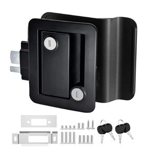 DaierTek RV 트레일러 캠핑카 출입문 잠금 장치 RV 도어 잠금 장치 교체 Deadbolt 컴퓨터 키 도어 핸들이 있는 이중 개방형 도어