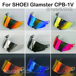 SHOEI 글램스터 오토바이 헬멧 렌즈, 레트로 풀페이스 헬멧 바이저, 자외선 차단 글램스터 CPB-1V, Casco SHOEI 오토바이 액세서리